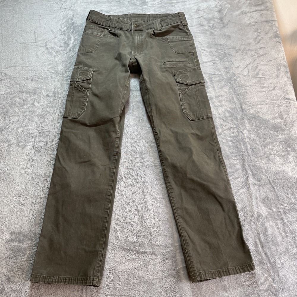Noble Outfitters Pants Men's 32x34 Green Flex Canvas Work Khaki Outdoors